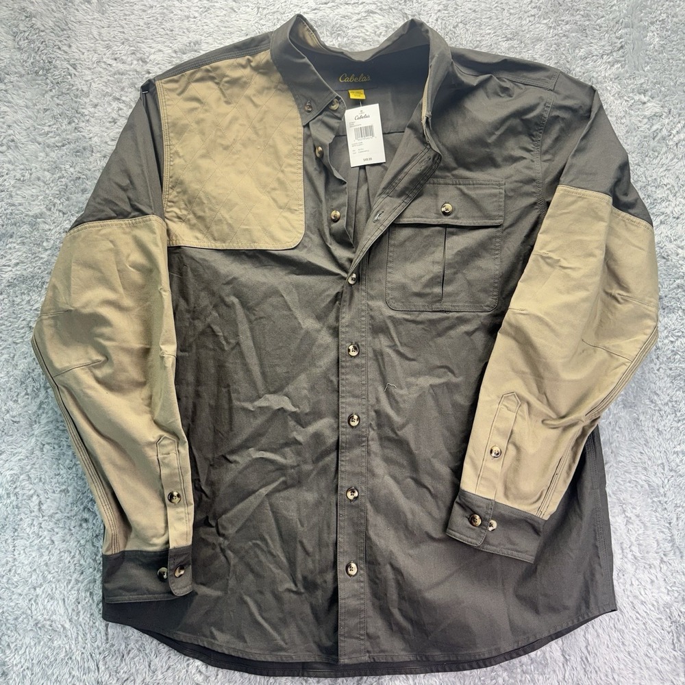 Cabela's 2XL Tall Classic II Shirt Tundra Maple Color Block Hunting NWT Flawed